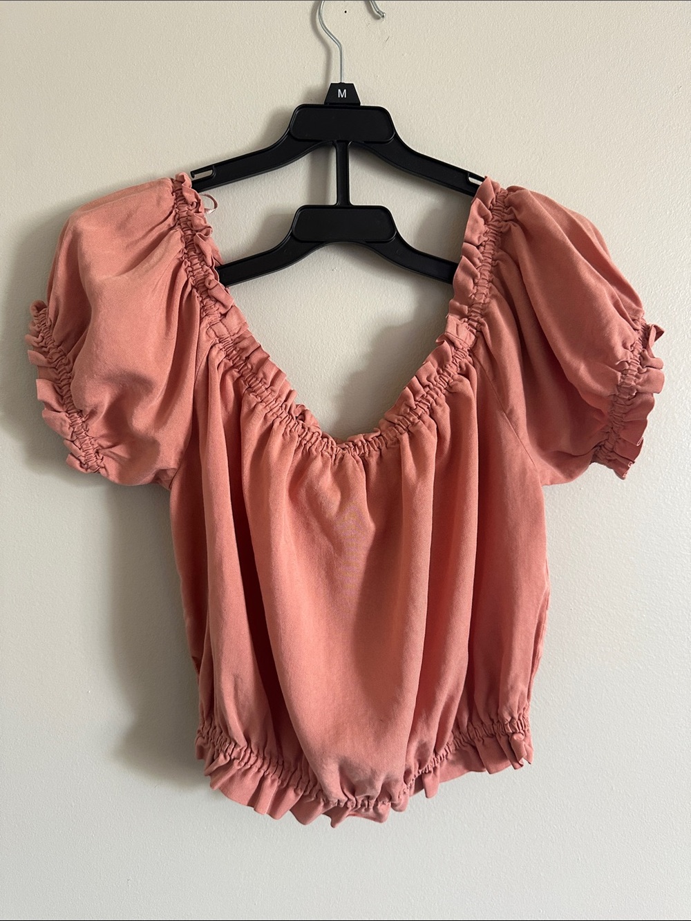 NWT Sustainable Fabric Short Puff Sleeve Top - Picture 10 of 10